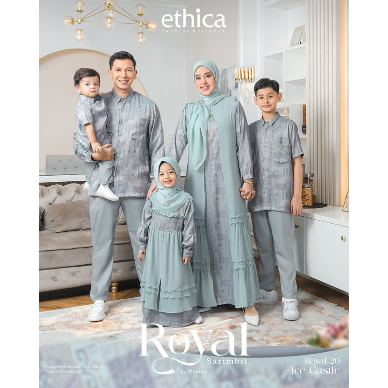 GAB - ETHICA ROYAL 20 ICE CASTLE Sarimbit Keluarga 2024 Gamis Kagumi 320 Kagumi kids 168 Koko