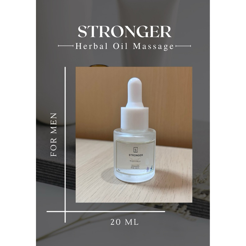 Stronger herbal oil massage 20 ML ORIGINAL 100% BPOM minyak oles urut mr p bikin besar dan panjang permanen