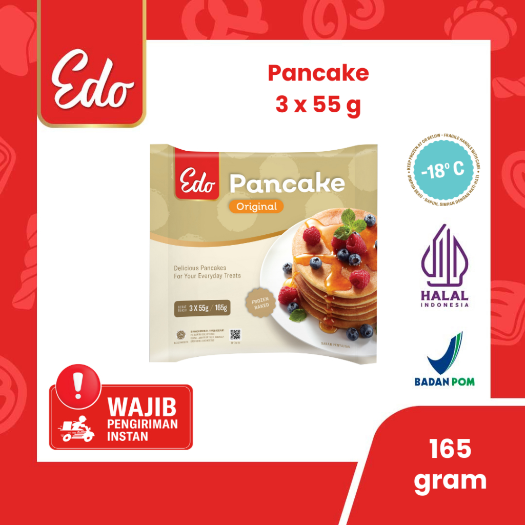 

Edo Pancake Instan Original 165 Gr