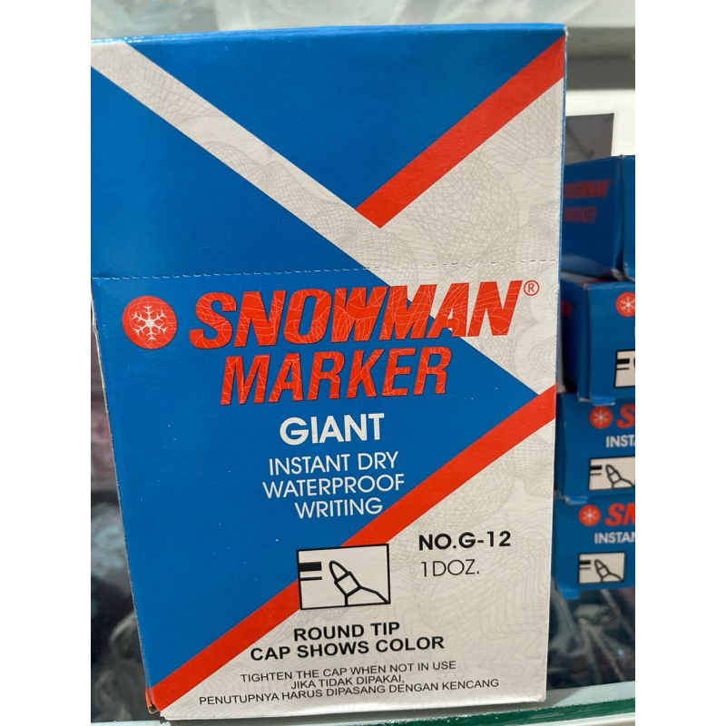 

Permanent Marker Snowman G-12