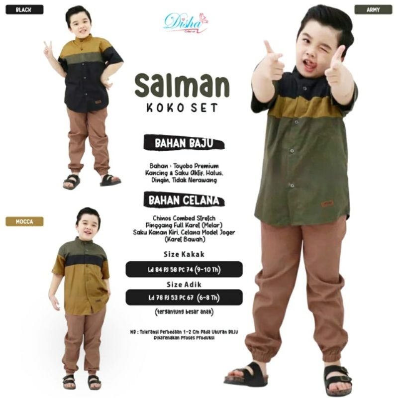 SALMAN KOKO SET ANAK BY DISHA