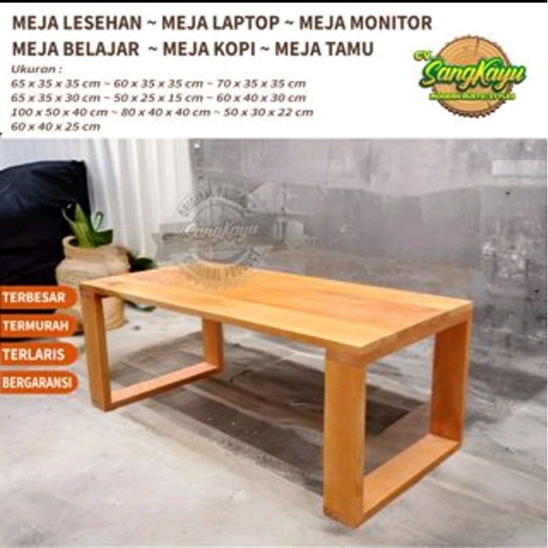 Meja lesehan multifungsi 50x20x20 Meja komputer gaming