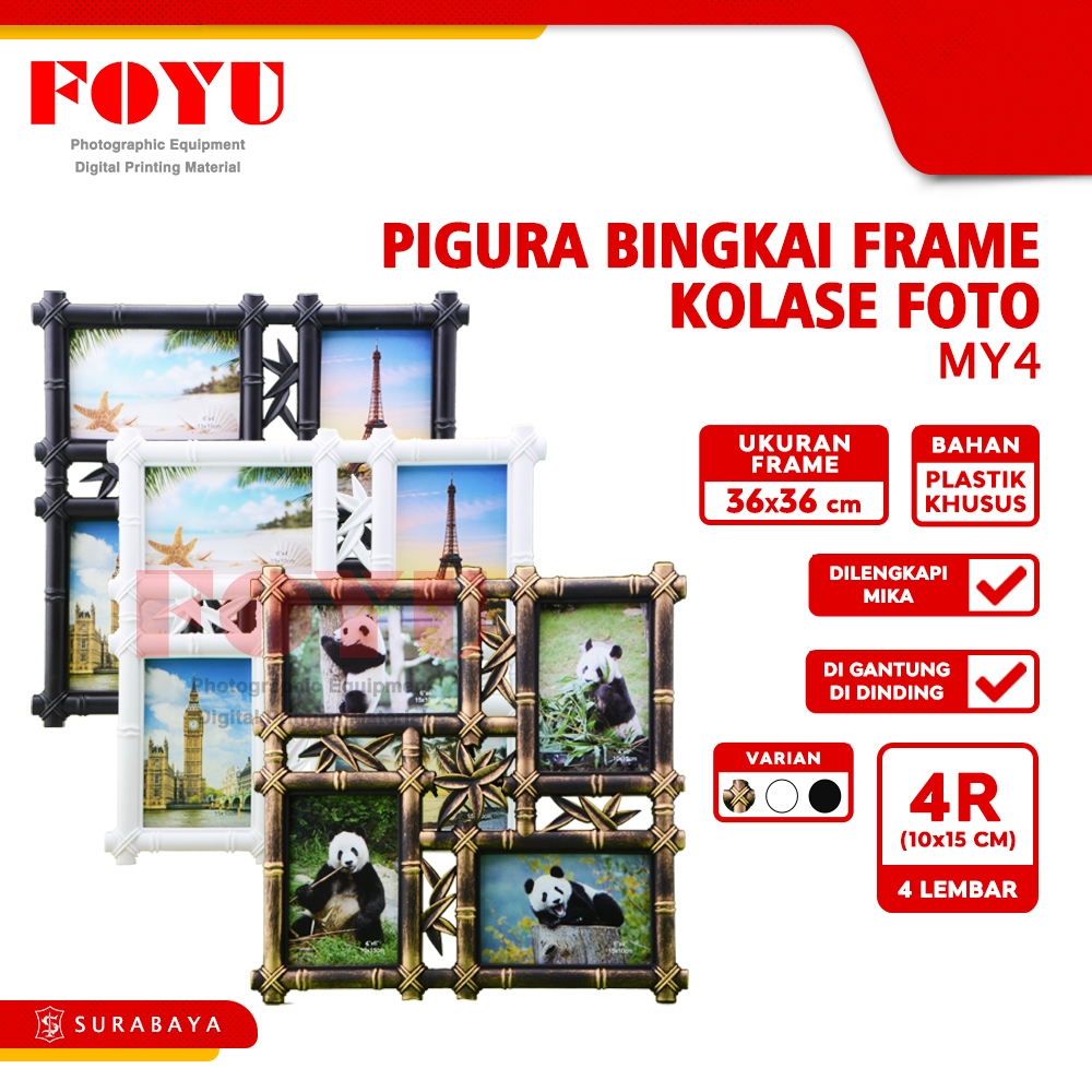 Pigura Bingkai Frame Foto Kolase Multi Photo MY4