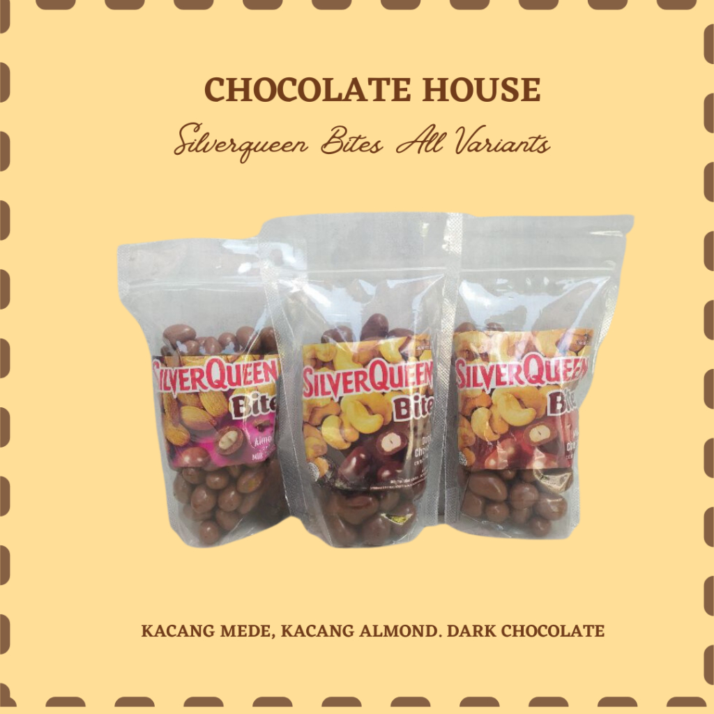

Silverqueen Bites All Variant Ecer dan Kiloan | Mede | Almond | Dark Chocolate