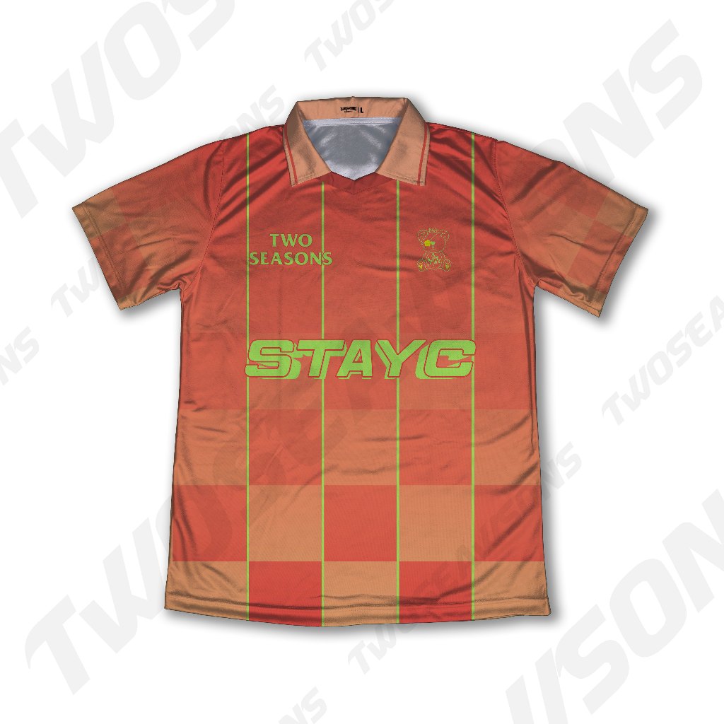 Baju Kaos Tshirt Jersey Vintage STAYC Kpop Edition Aesthetic Full Printing