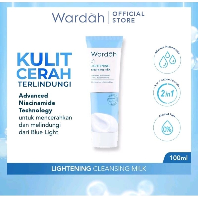 ORIGINAL Wardah Lightening Cleansing Milk - Pembersih susu