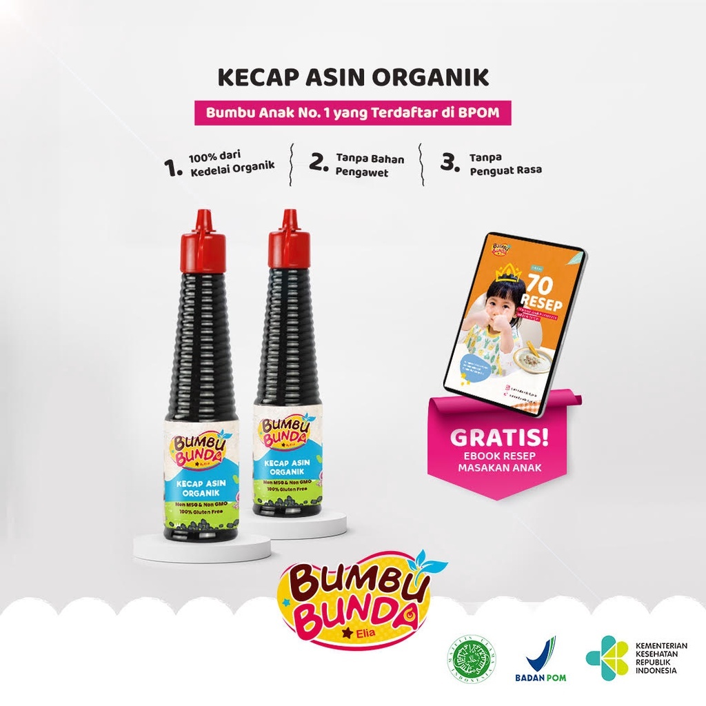 

Bumbu Bunda Elia Kecap Non MSG- MPASI Anak