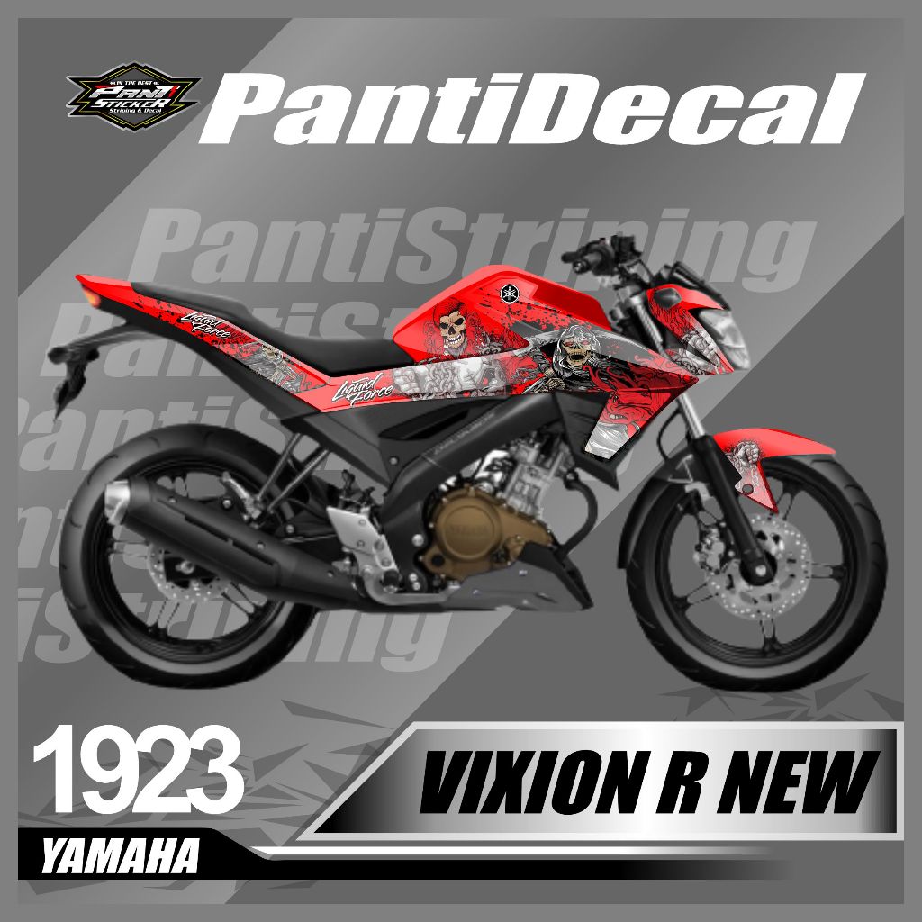Sticker Decal FULL BODY Vixion R New  All New - striping decal motor vixion  Motif Terbaru