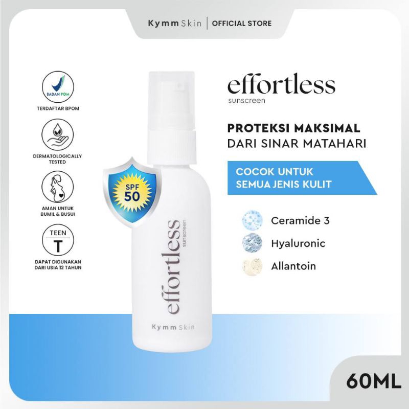 KYMM SKIN SUNSCREEN 60ML // EFFORTLESS SUNSCREEN