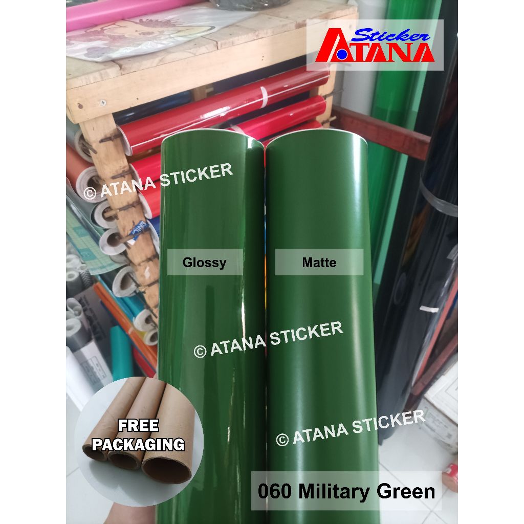 Skotlet Hijau Army Glossy Doff Military Green 060 Combat Olive Bronze Militer Tentara TNI Lumut Kila