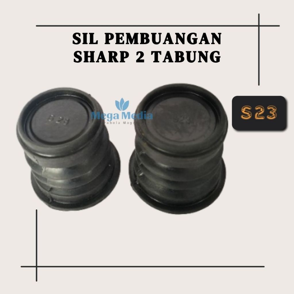 Karet Seal Pembuangan Air Mesin Cuci SHARP 2 Tabung S23 / Sil Buangan