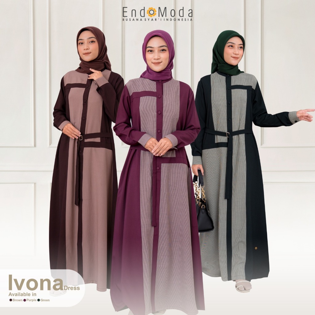 Gamis Wanita Muslimah Endomoda Ivona Dress