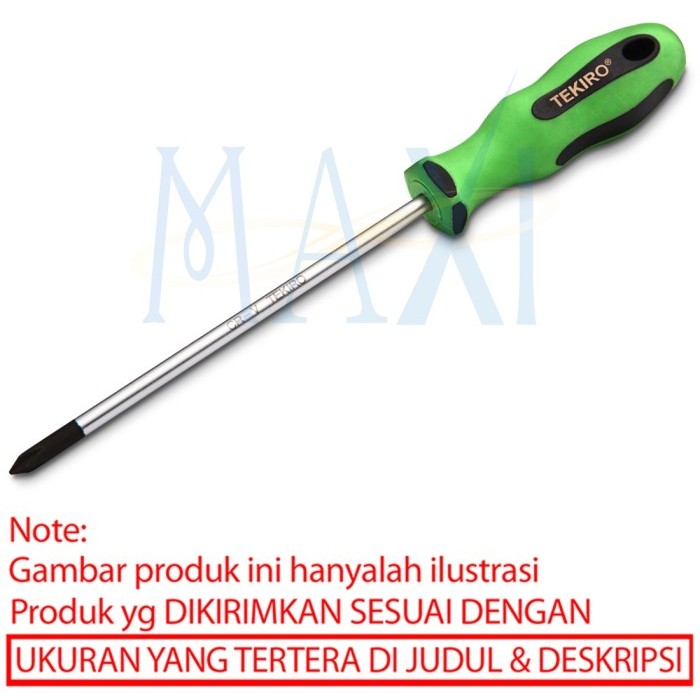 Tekiro obeng plus gagang TPR -  PH0 / PH1 / PH2