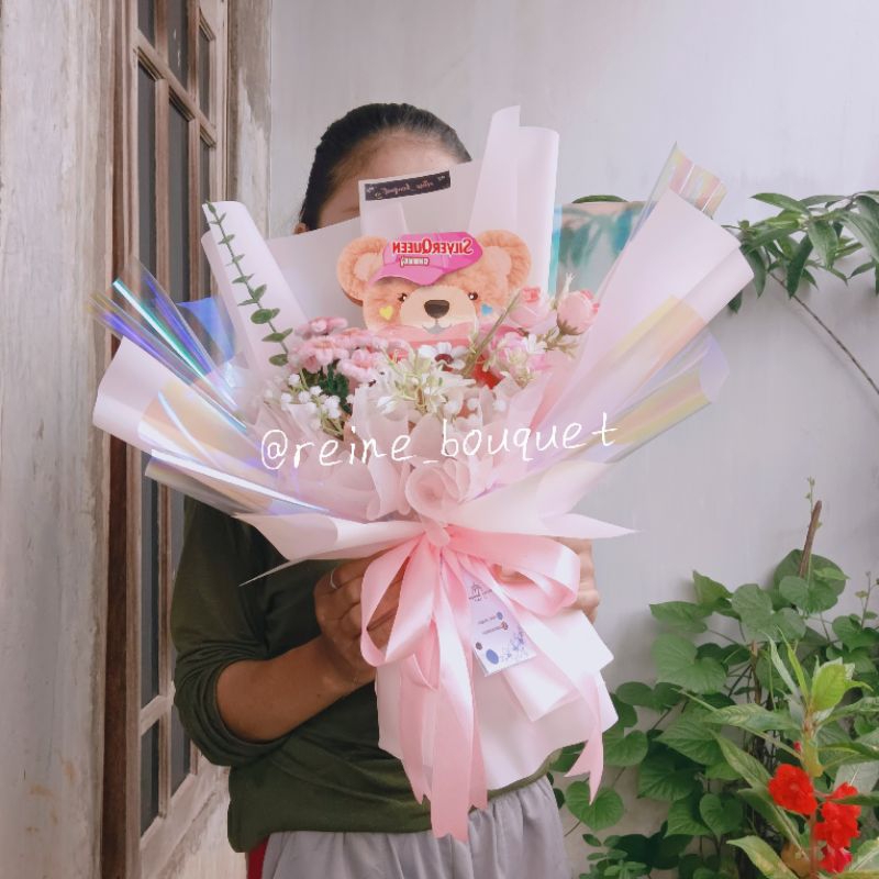 

Bouquet Silverqueen Beruang/bear/coklat/wisuda/valentine/buket/Bucket