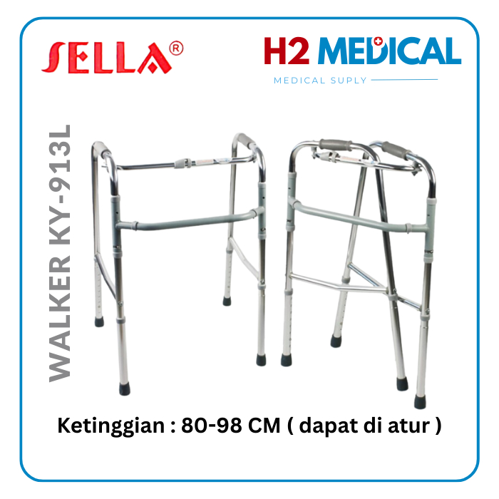 Alat Bantu Jalan Lansia SELLACO Walker tanpa roda KY913L