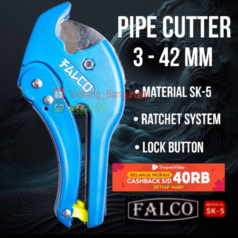 Gunting Pipa Pvc Gunting Potong Paralon Falco 42 Mm