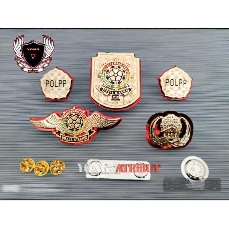 PIN POL PP KEWENANGAN POL PP, MONOGRAM POLPP, WING POLPP/ SATPOL PP  PREMIUM