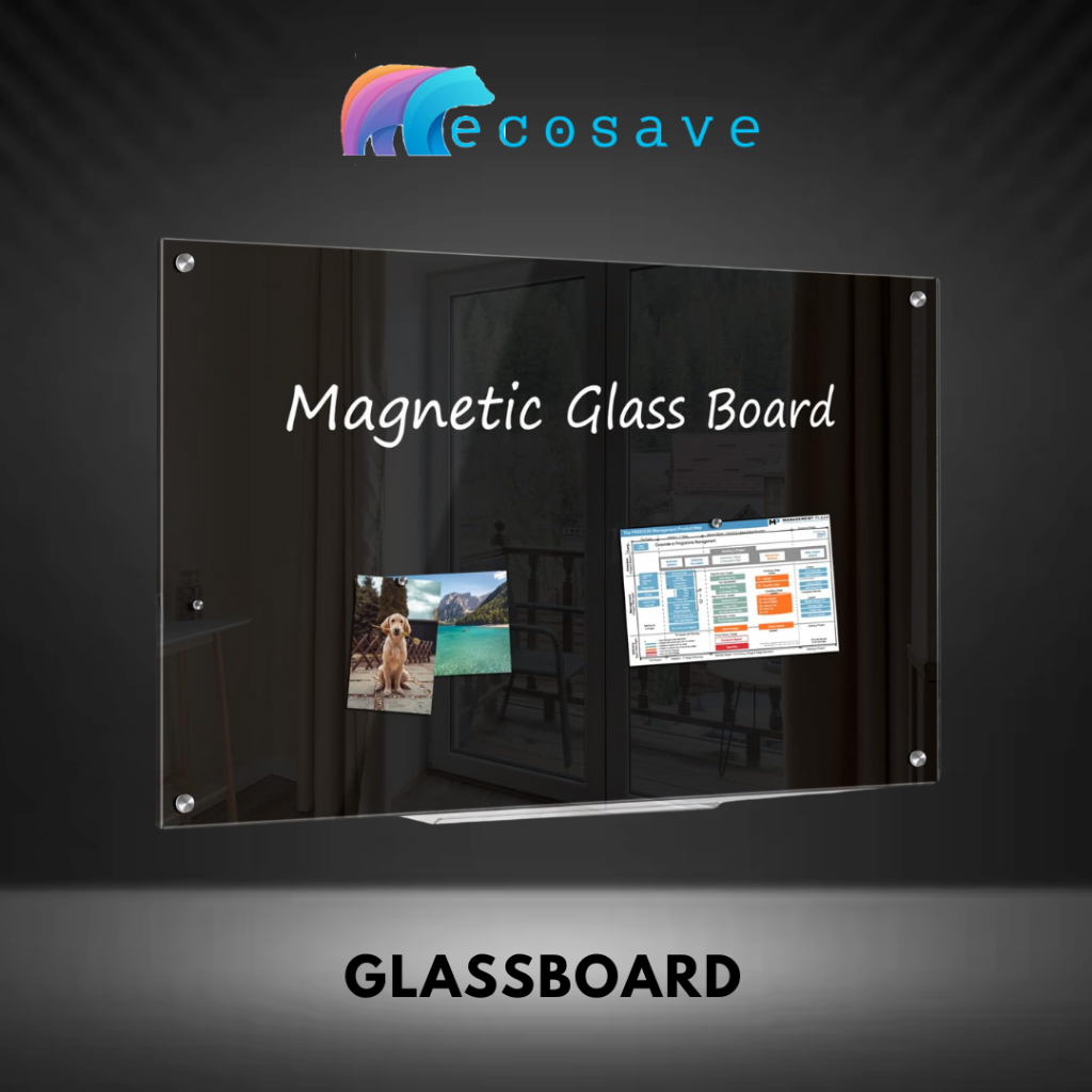 

Black Glassboard Magnetic Papan Tulis Kaca Hitam Glass Board Whiteboard Kaca Gantung White Board Dinding 60x90 90x120 90x180 100x140 100x200 120x180 120x200 120x240 cm