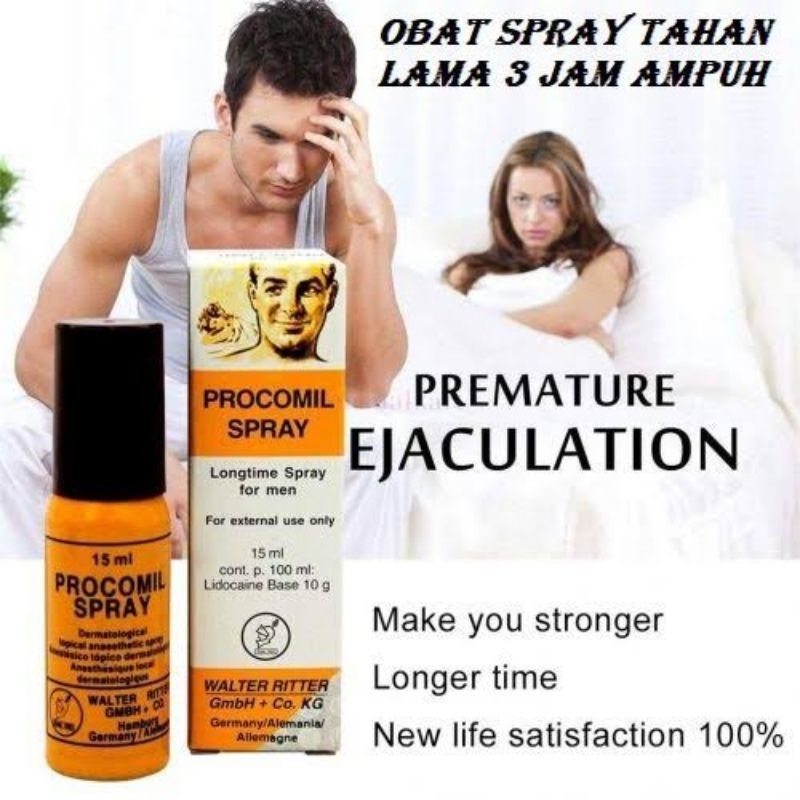 

New Prokomil Spray Herbal Obat Semprot Panambah Stamina Pria