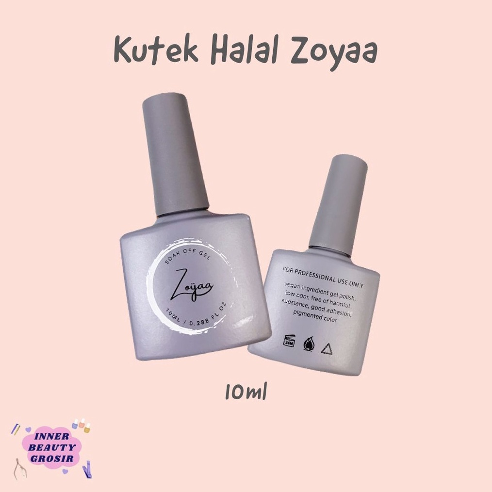 ART W9A Kutek Gel Halal Zoya 1ml  912  Kutek UV Halal  Nail Polish Halal