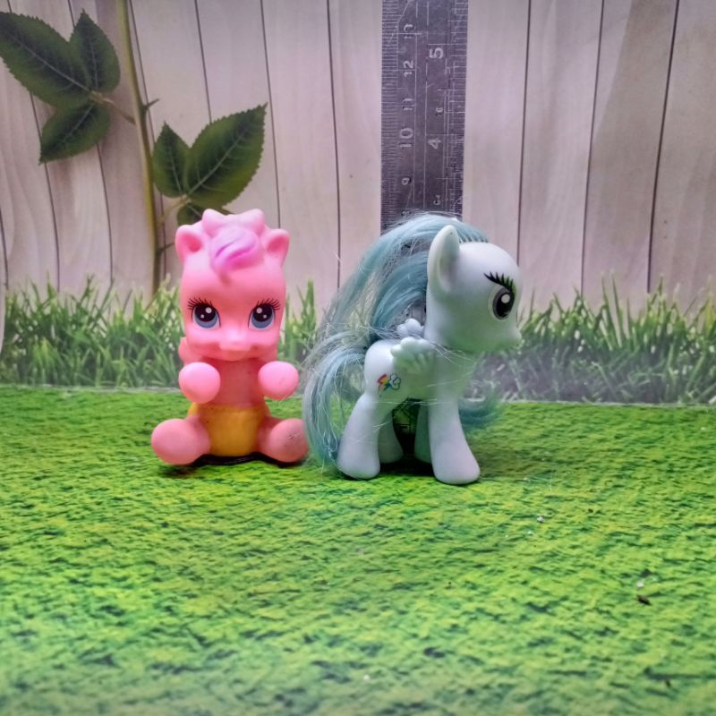 Set 2 Pcs Figure Kuda Poni My Little Pony - Mainan Anak Perempuan Murah Lucu Preloved