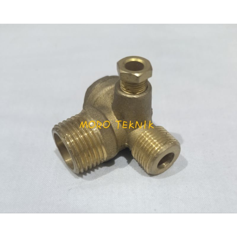 CHECK VALVE KOMPRESOR 100% KUNINGAN / NEPEL KLEP KOMPRESOR SIMPAN ANGIN