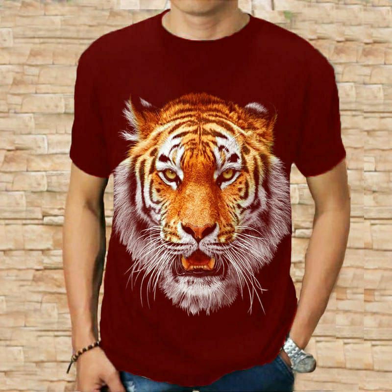 Kaos Distro Cowok Dewasa Remaja Keren Original Terbaru Harimau Baju Pria Keren Kece Kekinian Terbaru