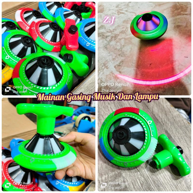 MAINAN GASING LAMPU DAN MUSIK VIRAL