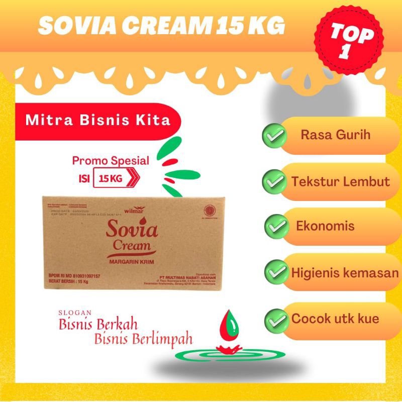 

Mentega curah krim Sovia 250 gr