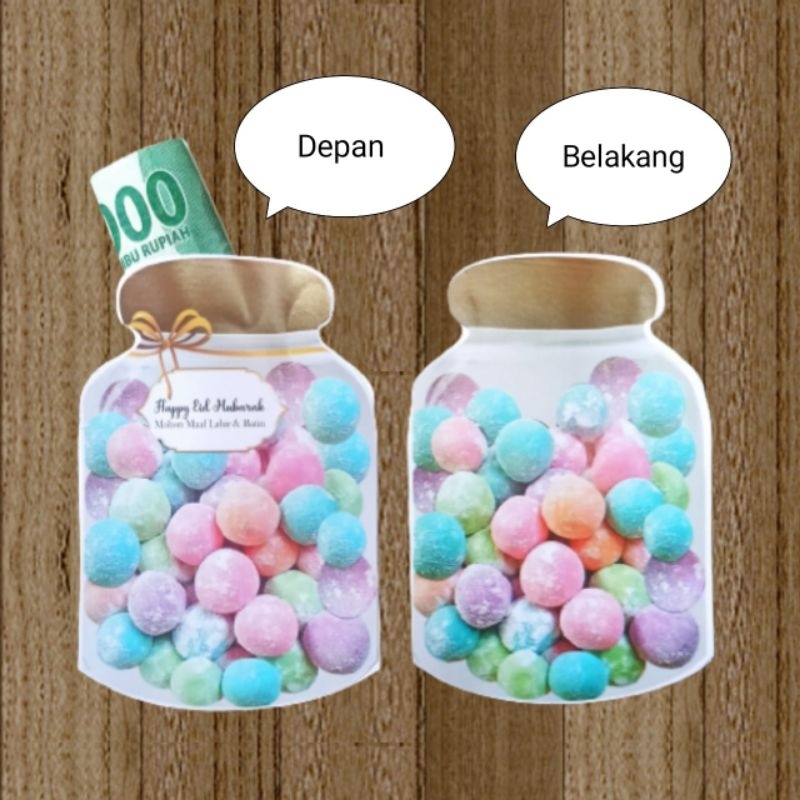 

Amplop Lebaran 3D toples kue isi 6 pcs