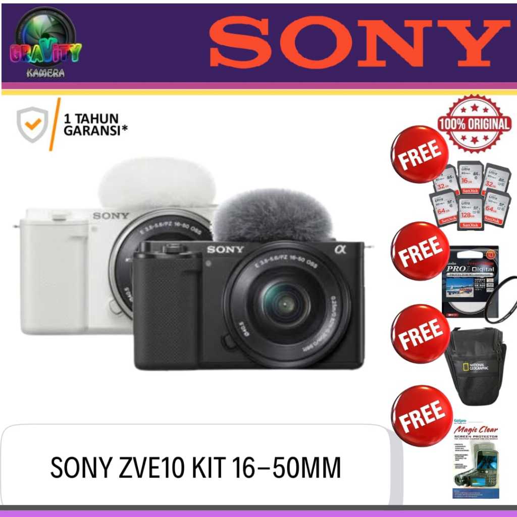 SONY ALPHA ZV-E10 KIT 16-50MM / SONY ZVE10 / SONY ZV-E10