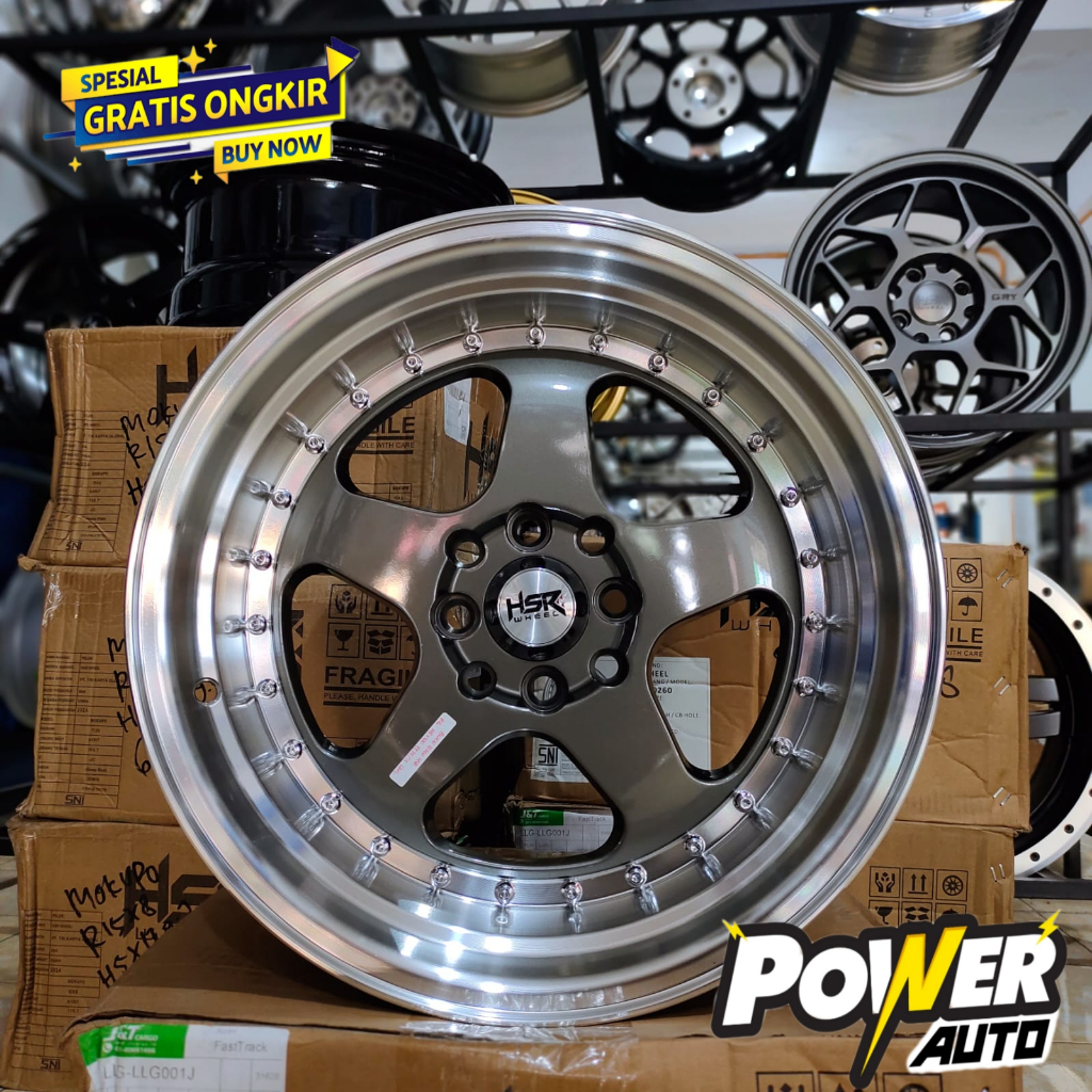 pelag mobil Yaris Jazz Freed Ring 16 Celong Lebar 8/9inc velg Hsr Wheel