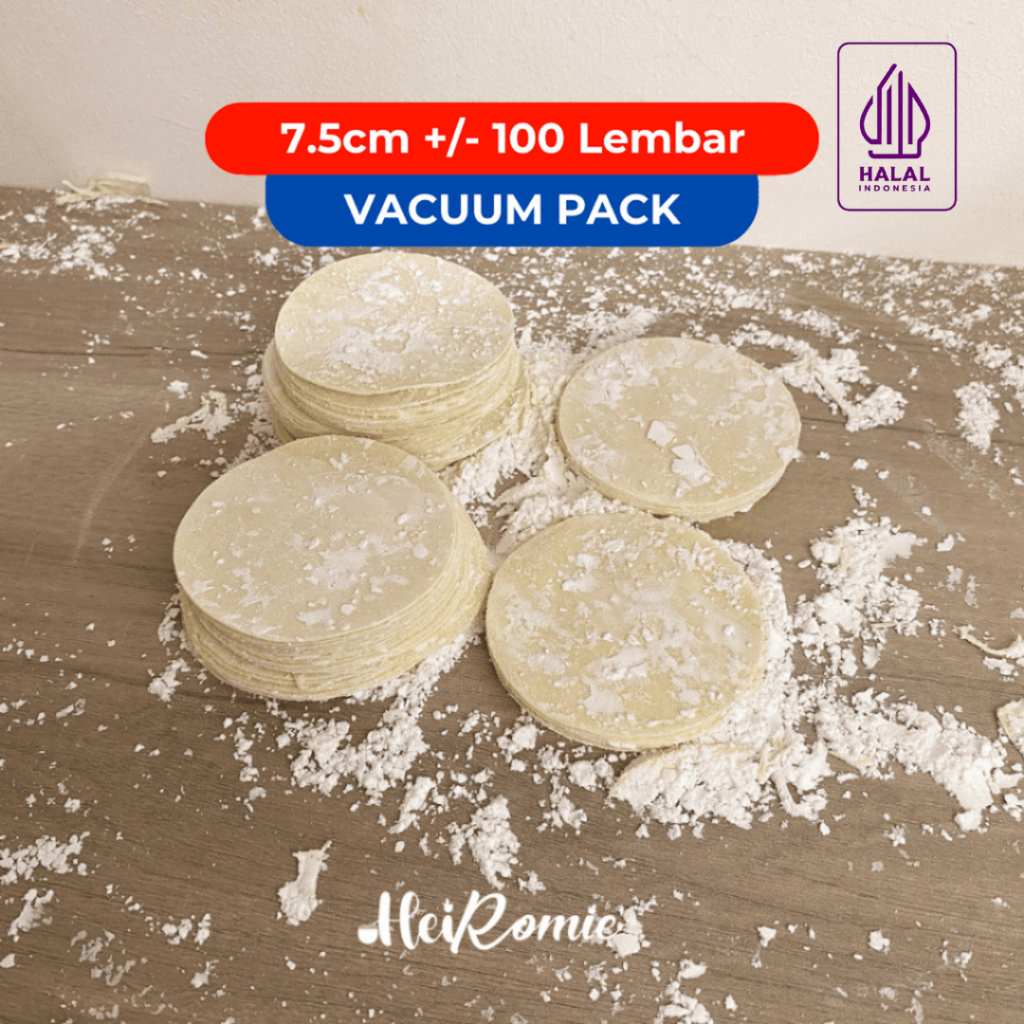 

Kulit Dimsum Gyoza Pangsit 7.5 cm 100 Lembar