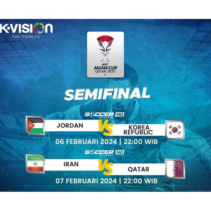 SPESIAL Paket GIBOL K VISION Paket Timnas AFC Asian Cup Qatar 223 Piala Asia Sepak Bola Paket GB1 KVision