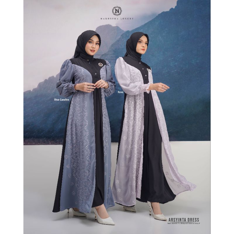 [NEW] ✔️ ARSYINTA DRESS ▪︎ NADHEERA LUXURY / DRESS / GAMIS / DRESS TULE BROKAT PREMIUM / DRESS PREMI