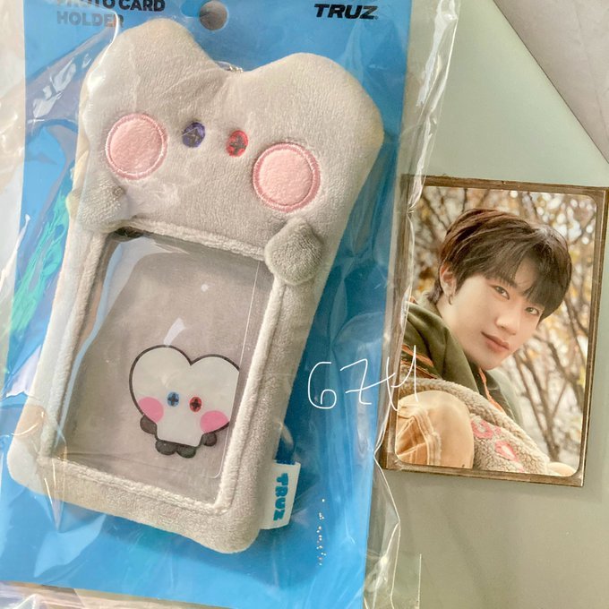 [ready] truz photocard holder cahol card plush bonbon minini junkyu bc