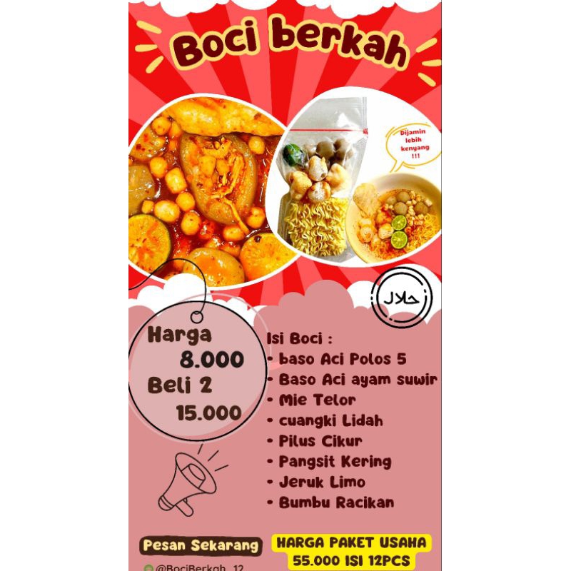 

BASO ACI AYAM SUWIR/BASO ACI PAKET JIBEH/BASO ACI NAMPOL/BASO ACI AYAM SUWIR ORIGINAL/BASI ACI AYAM PEDES/BOCI INSTAN/ BOCI LEVEL