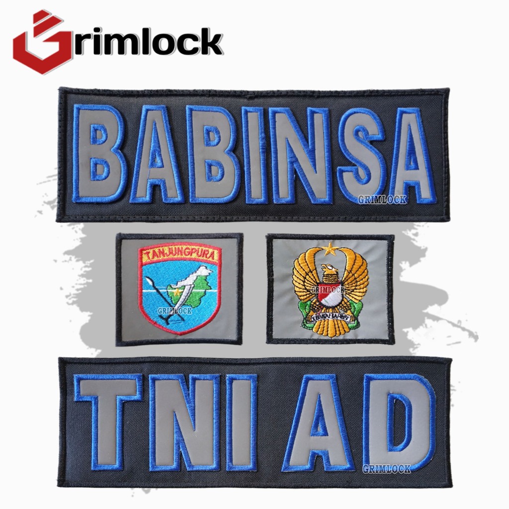 Logo Bordir Tanjungpura / Babinsa TNI / Patch Logo Bordir