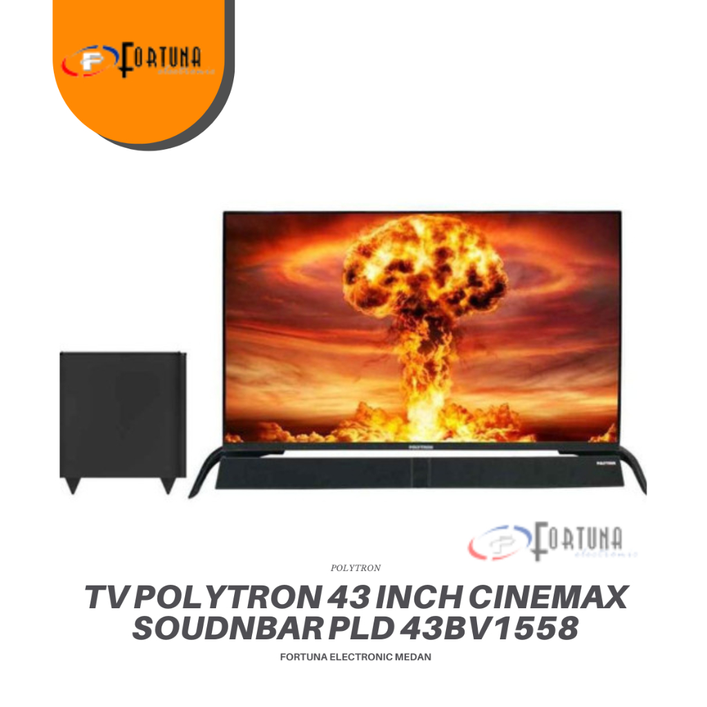 TV POLYTRON 43 INCH CINEMAX SOUNDBAR DIGITAL PLD 43BV1558