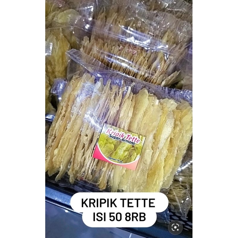 

kripik tette mentah isi 50