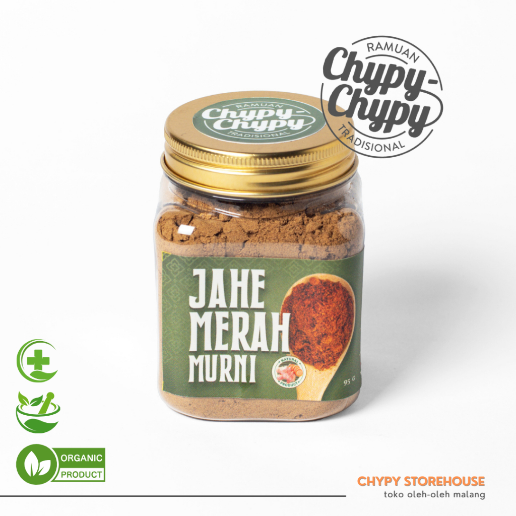 

Jamu Jahe Merah Bubuk Chypy - Murni Tanpa Gula Herbal Organik - Kemasan Toples