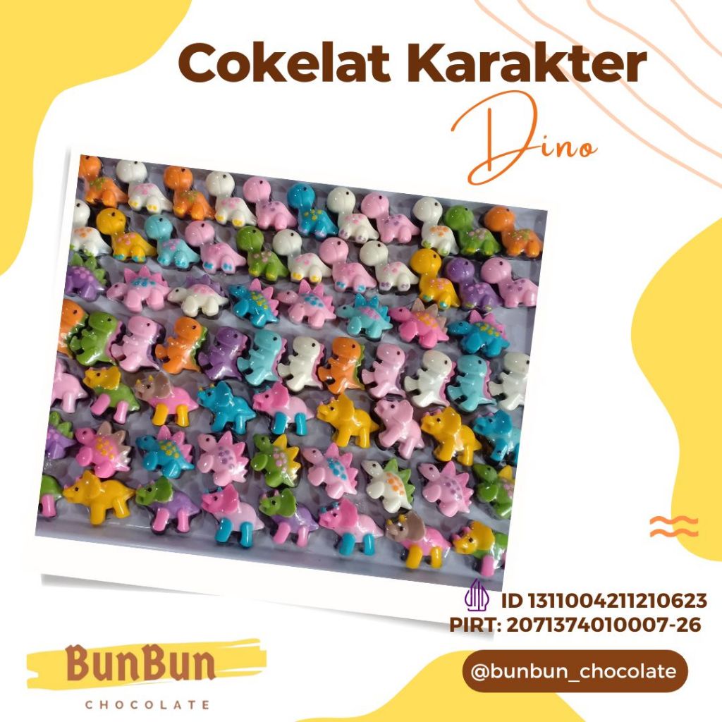 

Cokelat Karakter Dino Lucu