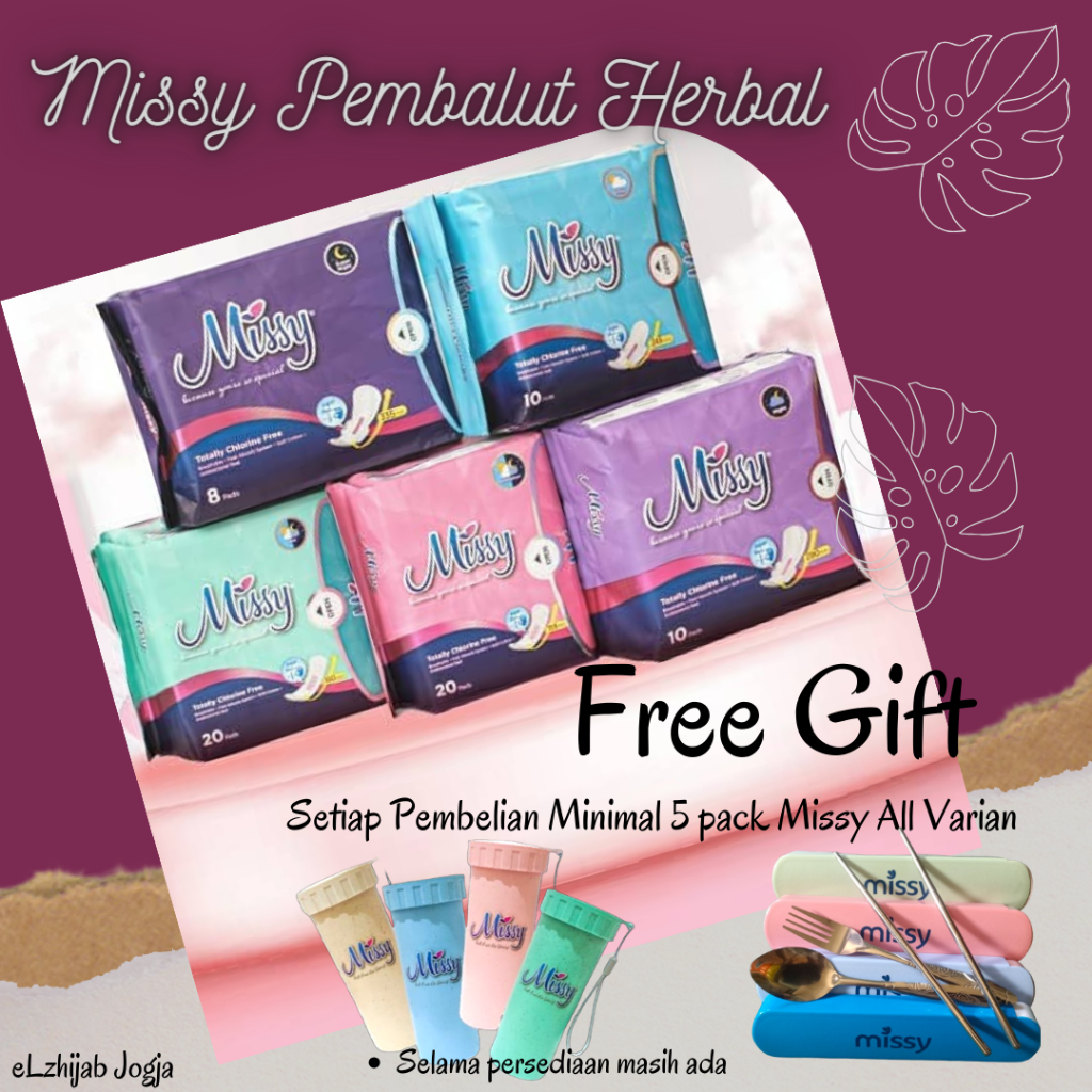 Pembalut MISSY SUPER NIGHT / MISSY PEMBALUT NIGHT/ Missy Pembalut Kesehatan / Missy Pembalut Herbal⁹