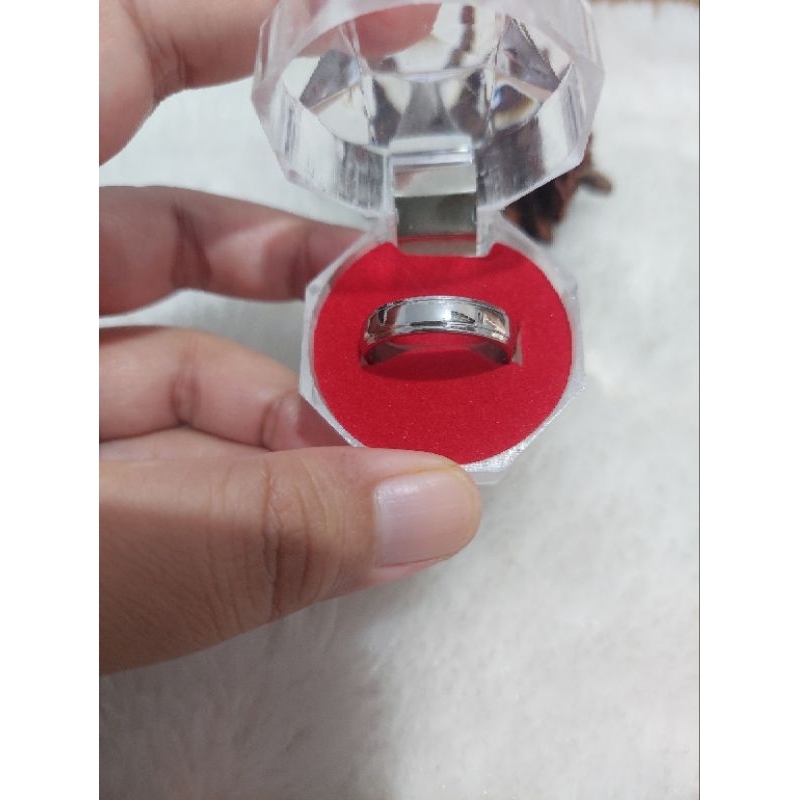 Diskon !!! Cincin Tunangan / Cincin Nikah Palladium kadar 50% untuk pria | halal dipakai