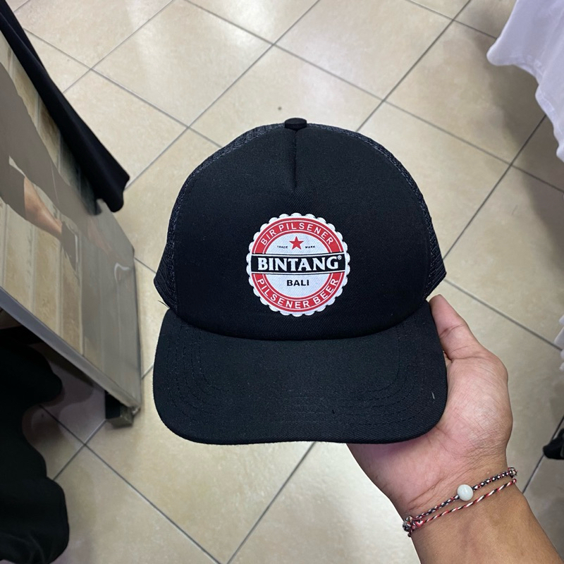 Topi Bintang Bali Black Original