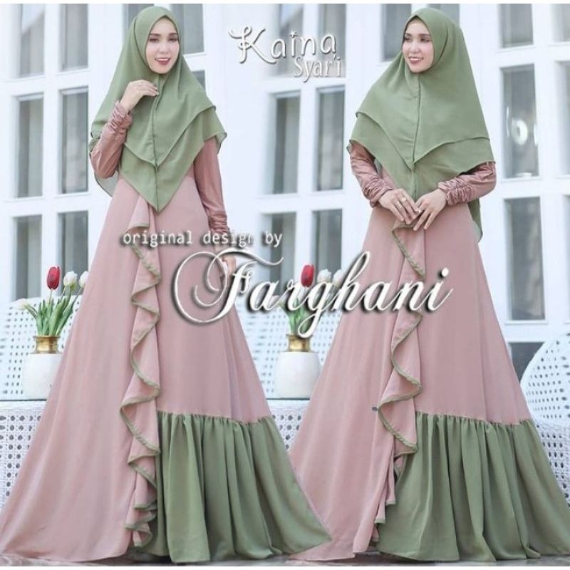 PROMO 350rb Dapat 2pc GAMIS (Screenshot yg Dimau) GAMIS BRANDED FARGHANI Kaina (Boleh campur dg yg d