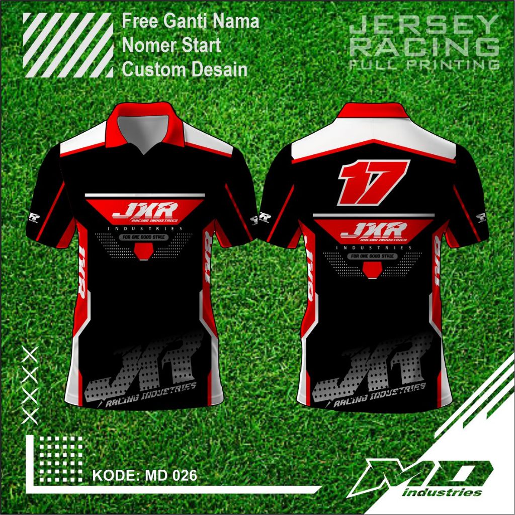 Jersey Balap Desain Keren - Baju Balap Racing Printing - Jersey Simple Keren