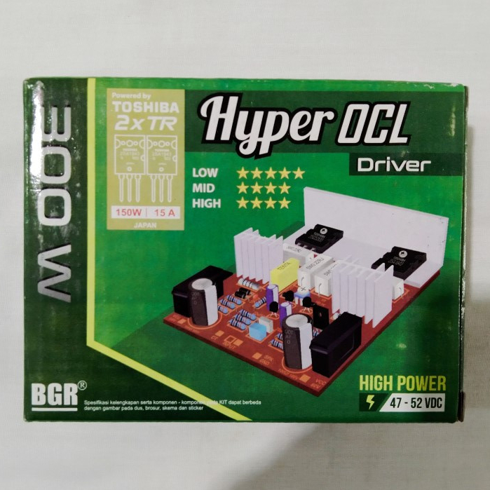 Kit Modul / Kit Power Amplifier HYPER OCL MONO + TR Toshiba Asli 300Watt