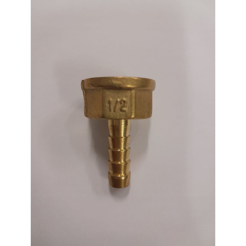 Nepel Selang Drat Dalam 1/2" x 5/16" (u/ selang angin kompresor)