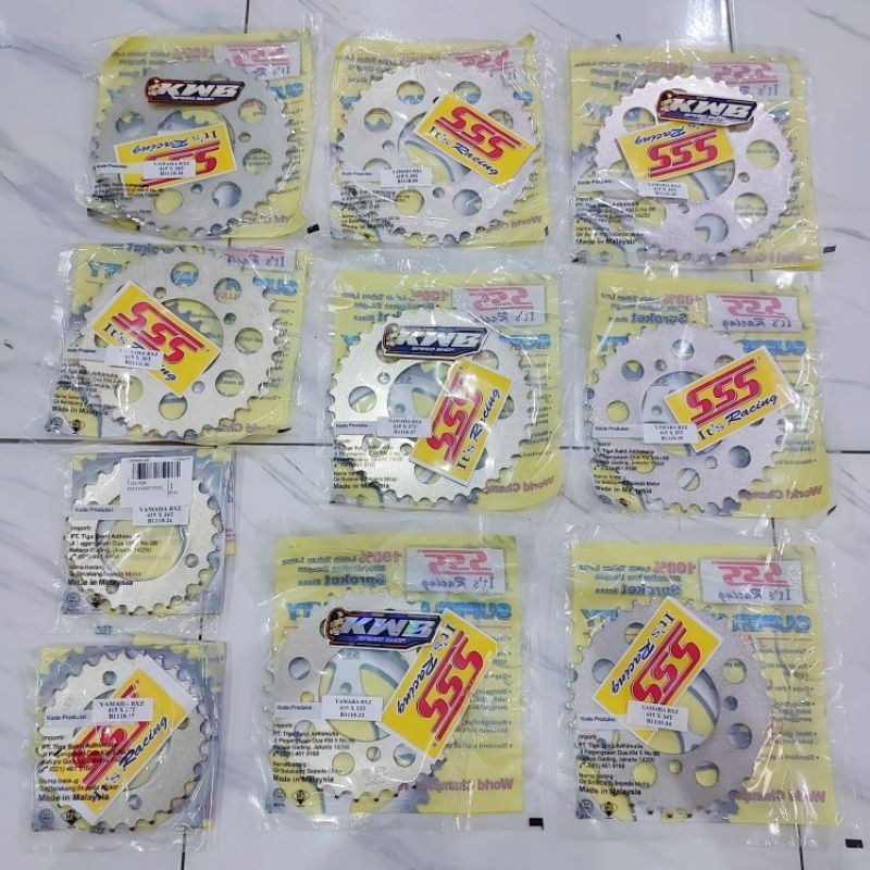 Gear gir sss belakang 415 yamaha 26t 27t 33t 34t 35t 36t 37t 38t 39t 40t gear gir belakang racing ss